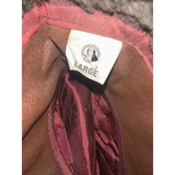 Vintage Faux Fur Hat With Braided Band Detail Grandpa Retro - Picture 5 of 5